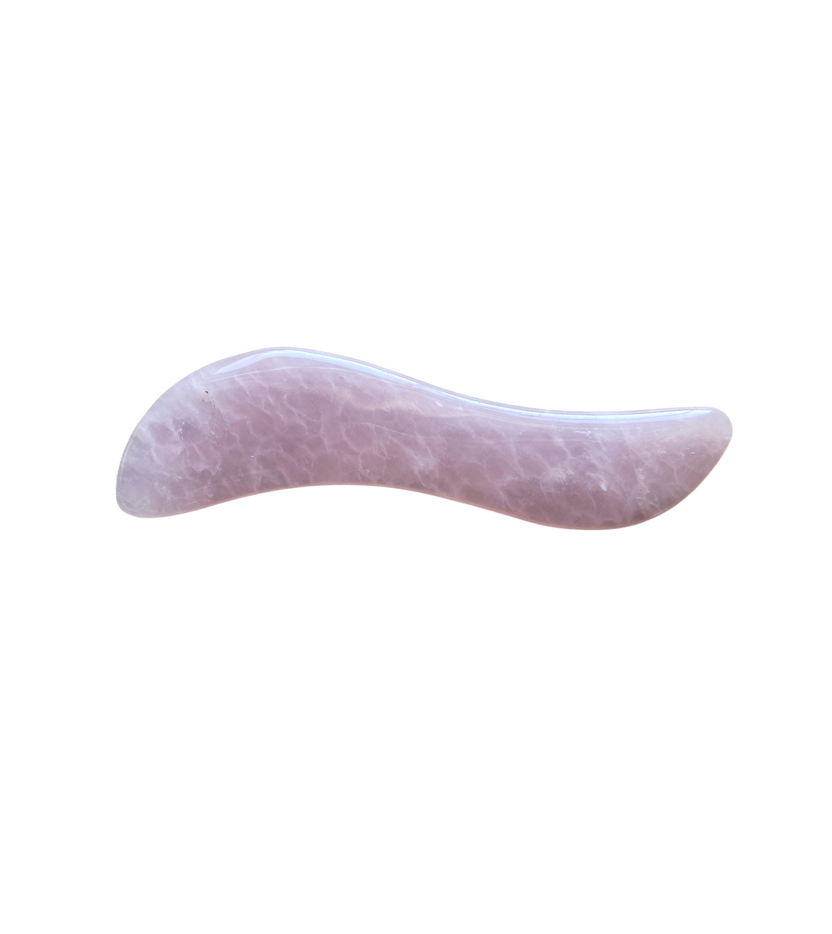 Rose quartz gua sha stone