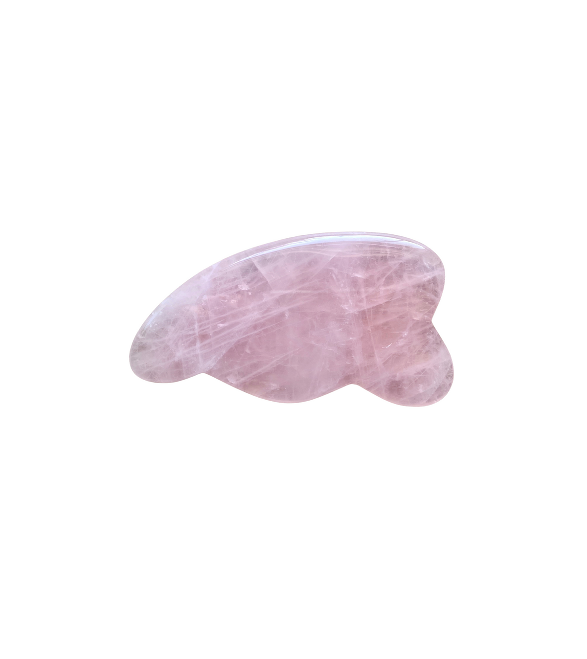 Rose quartz gua sha tool