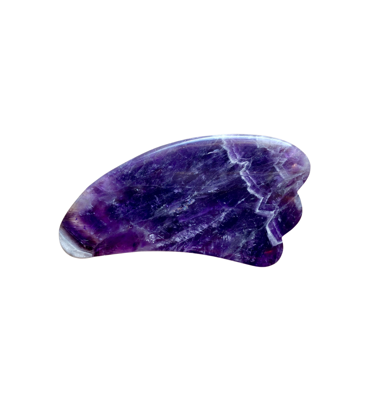 Amethyst gua sha stone