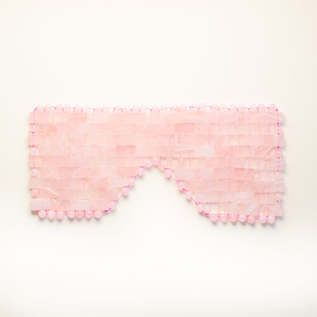 Pink gemstone eye mask